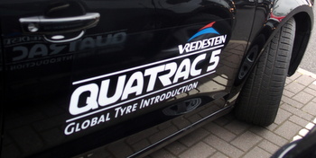 Vredestein Quatrac 5 fitted on Audi at Scotland Media Introduction