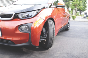 Bridgestone’s Eco­pia EP500 Ologic is getting fit on certain BMW models, promising the looks and fuel efficiency the automaker seeks.