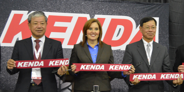 Kenda hosts a ribbon cutting ceremony for its new American Technical Center on Nov. 9 in Green, Ohio. 