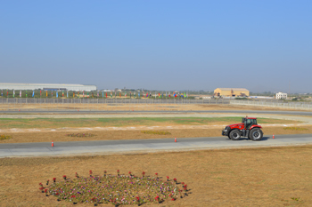 BKT’s test track, located in front of the R&D center,  is the first outdoor test facility in India.