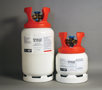 The biggest handling and servicing difference between R-1234yf and R-134a refrigerant is flammability. Using R-1234yf requires additional safe-handling procedures.