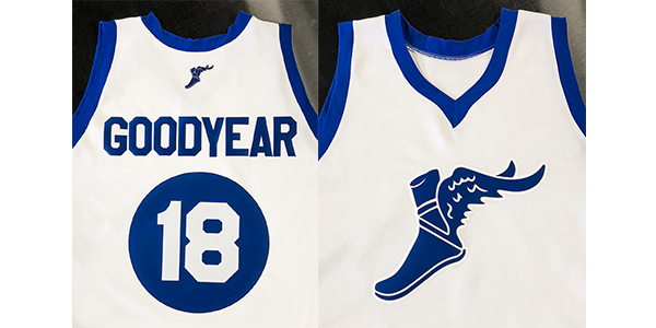 Basketball Oldest - Goodyear Celebrates Review Magazine Wingfoots Creating Jersey by Throwback Years Available of Tire 100