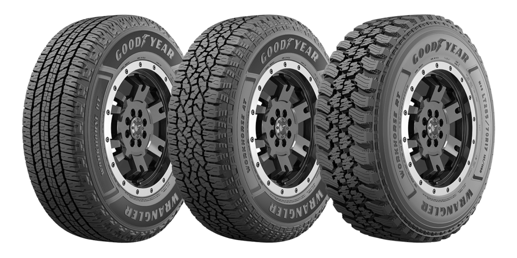 Goodyear's Wrangler Workhorse Powerline Debuts with 3 A/T Tires