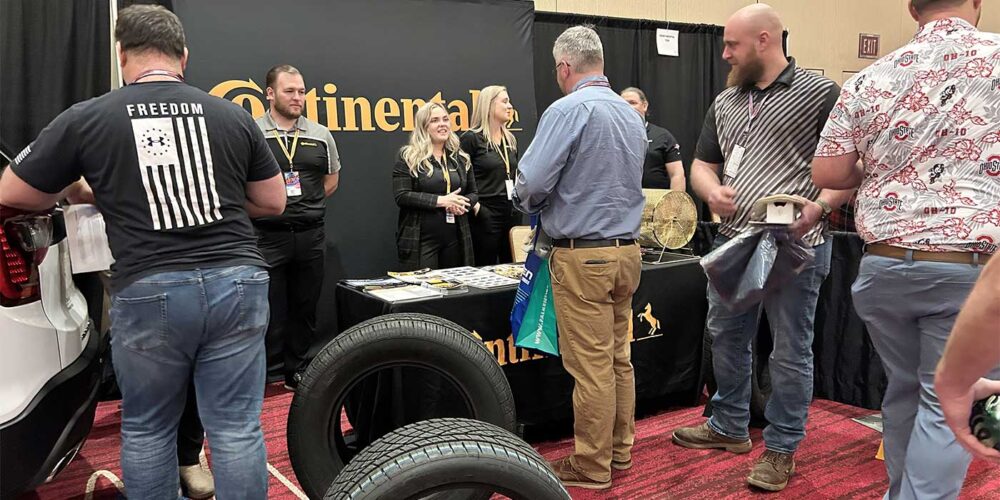 Continental booth K&M tire