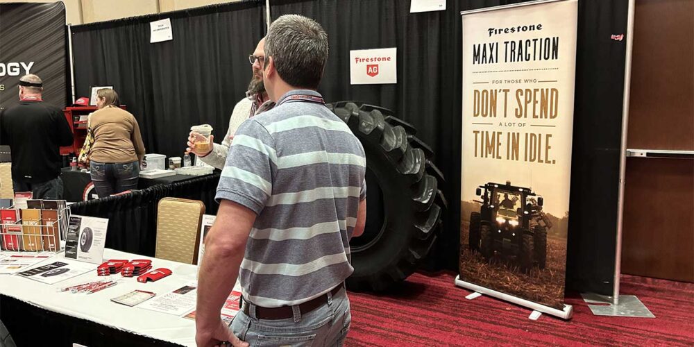 Firestone Tire Ag booth, K&M Tire Conference Trade Show.