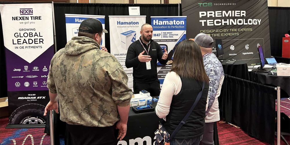 Hamaton booth, K&M Tire Conference Trade Show.