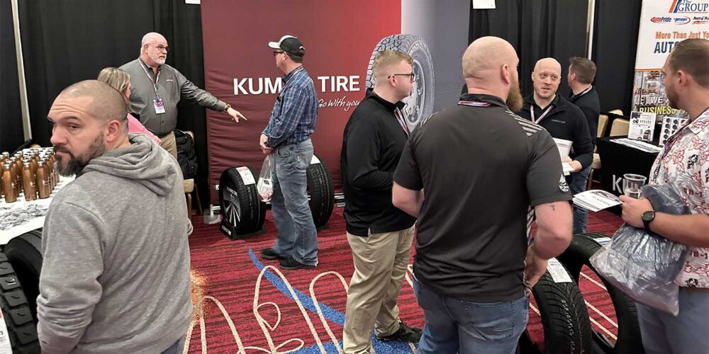 Kumho Tire booth, K&M Tire Conference Trade Show.