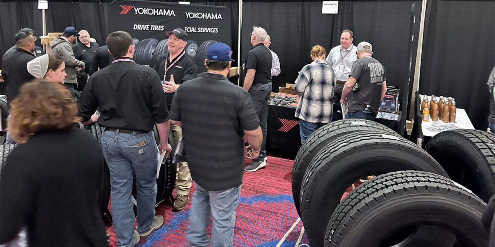 Yokohama Tires booth, K&M Tire Conference Trade Show.