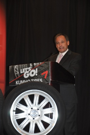 Armand Allaire, national vice president of sales for Kumho Tire USA. 
