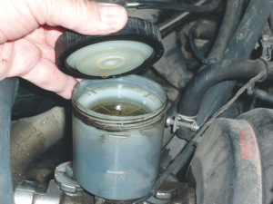 master cylinder fluid level, color and viscosity are good indicators of overall hydraulic system condition. 