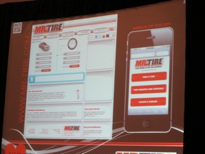 K&M's online marketing efforts will include a new website and mobile-friendly site for the Mr. Tire program, which were previewed at the dealer meeting.