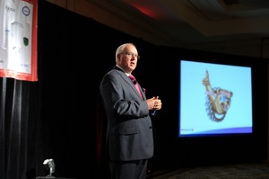 Morry Taylor, Titan International chairman and CEO, returned as the OTR Conference's keynote speaker.