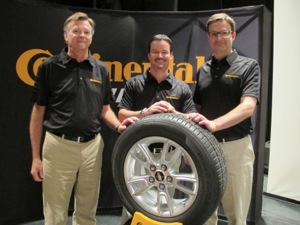 CTAs Joe Maher, passenger and performance product manager; Travis Roffler, marketing director; and Jim Sicking, director of consumer tire sales.