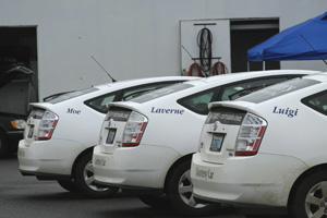 Curry's Auto Service offers customers a fleet of eight hybrid loaner cars.