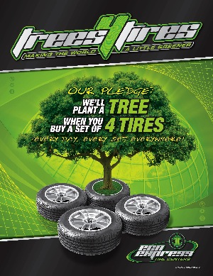 Part of the concept is Tires for Trees, in which ACCC guarantees it will plant one tree for every set of tires sold by an Eco-Express dealer.