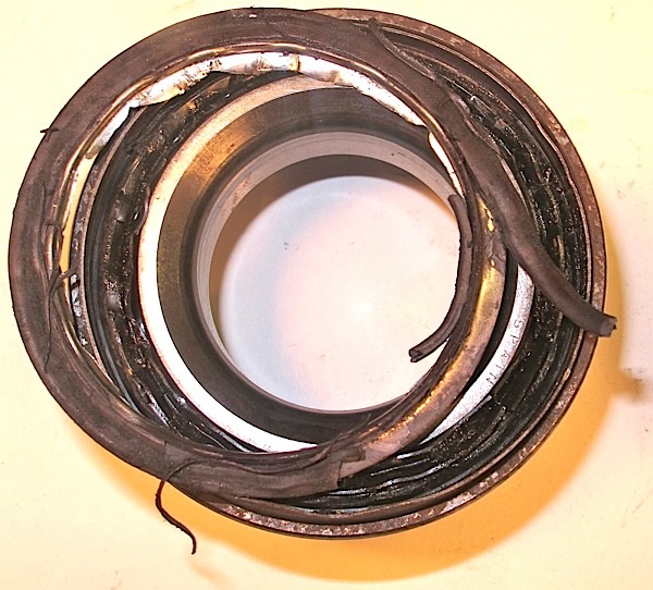 damaged seal & tone ring