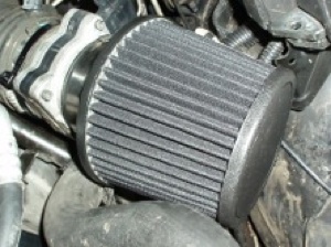 photo 2: when not serviced correctly, some types of oiled-media aftermarket air filters tend to contaminate hot-wire maf sensors.