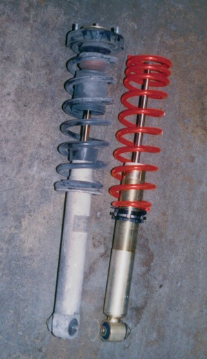 photo 3: a basic coil-over strut unit