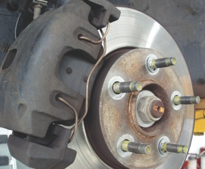 Some brake rotors might cost more to service because on-car machining is required or because a complete disassembly of the front hub is required for replacement. 