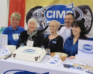 celebrating cims 40 years in business were (from left): kathleen turner, executive vice president; company president susan kruder; shirley sumego, vice president of administration; jeff kaufman, vice president of sales and marketing; and angela trayer, vice president of information technology. 